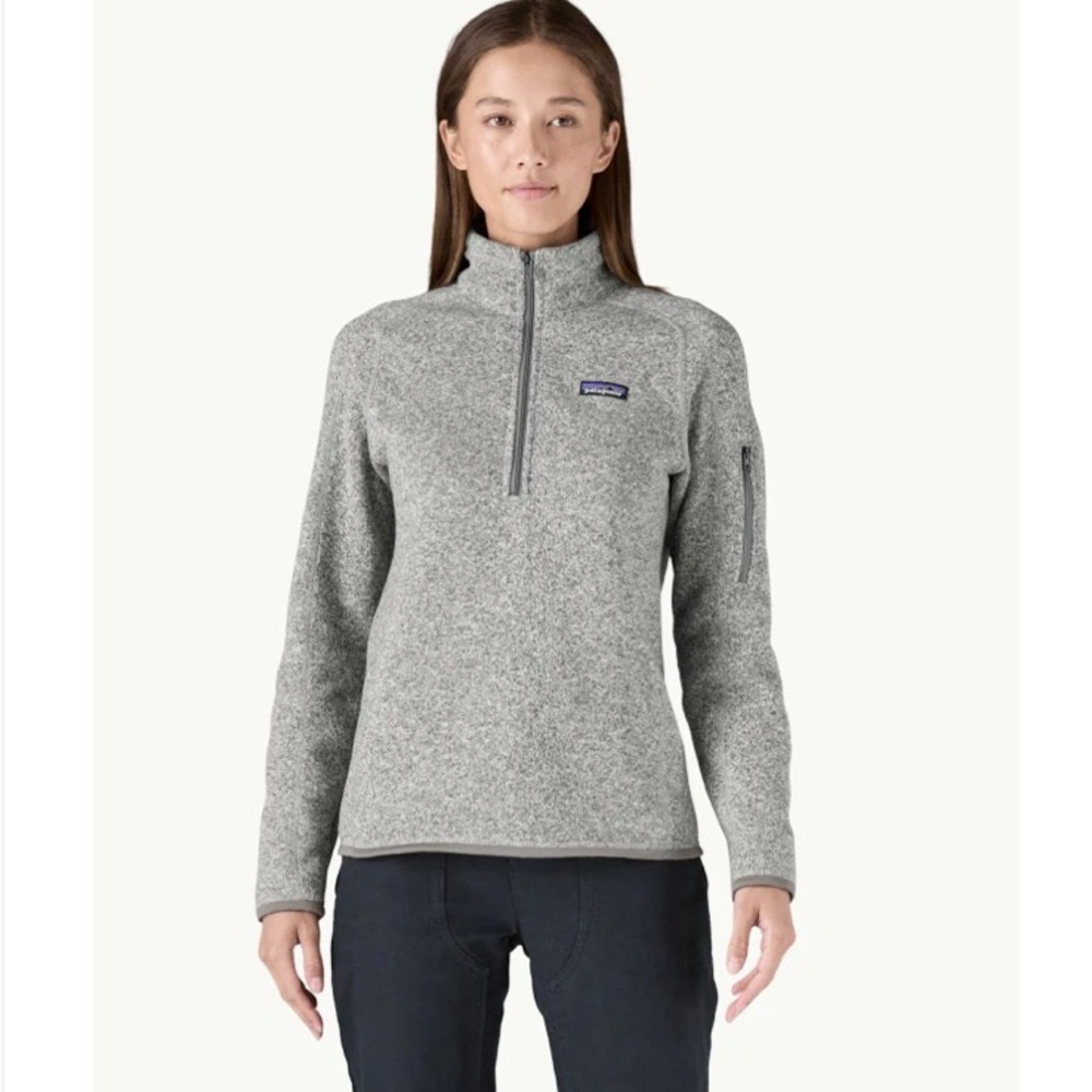 Patagonia Women's Better Sweater 1/4 Zip Fleece Gray Size XS